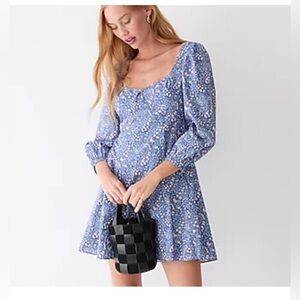 Sweetheart long-sleeve mini dress in Liberty® Bourton Bloom fabric, size 4